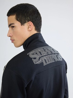 Lc Waikiki Yeni Sezon Dik Yaka Baskılı Erkek Kalın Sweatshirt