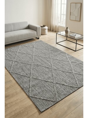 Anaska Home Modern Iskandinav Halı Kolay Temizlenebilir Gri Halı Salon Halısı Dış Mekan Halısı Mutfak Halısı