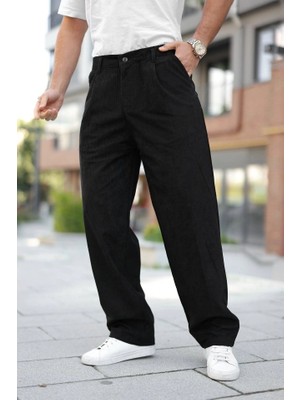 Lune Store Erkek Kadife Baggy Pantolon