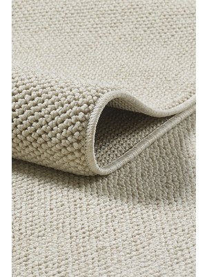 Anaska Home Modern Halı Sisal Bukleli Halı Krem Halı Salon Halısı Oturma Odası Halısı Koridor Halısı Yolluk