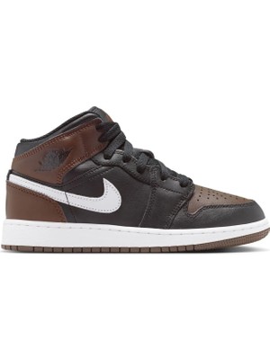 Nike Jordan 1 Mid Gs Kahverengi Basketbol Ayakkabısı