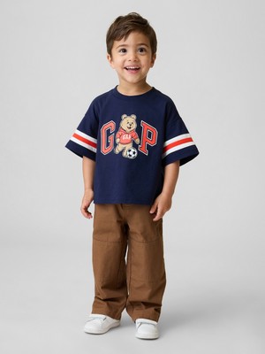 Gap Erkek Bebek Kahverengi Pull-On Baggy Double-Knee Carpenter Pantolon