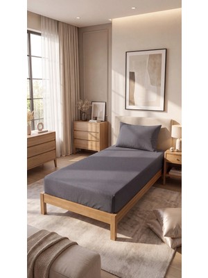 Tek Kişilik Lastikli Çarşaf Takımı 1 Lastikli Çarşaf (100 x 200) 1 Yastık Kılıfı (50 x 70)
