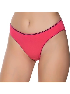 Gümüş 6036 12'li Kadın Likralı Beli Çizgili Bikini