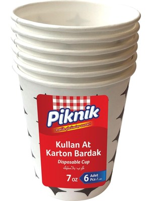 Brf Store Shopletsell Piknik Kullan At Karton Bardak 7 Oz 6'lı 1483