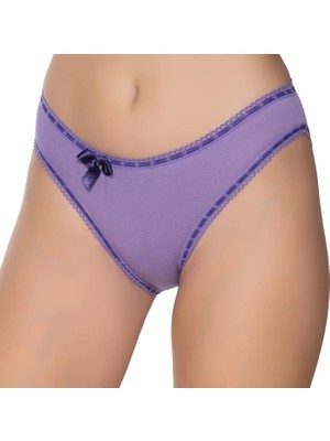 Gümüş 6039 12'li Kadın Likralı Beli Şeritli Kurdeleli Bikini