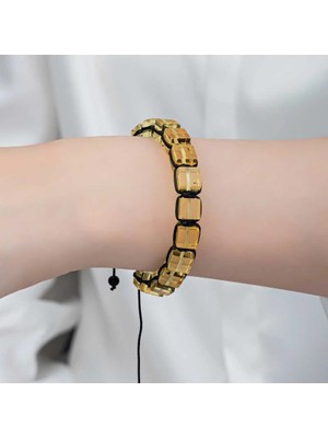 Inure Jewelry Yetişkin Damla Kehribar Bileklik