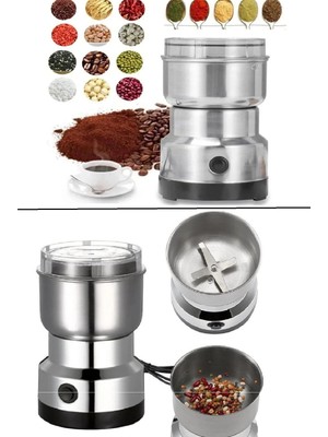 TeknoKapsül 4 Bıçaklı Elektrikli Öğütücü Blender Kahve Fındık Baharat Tahıl Biber Değirmeni