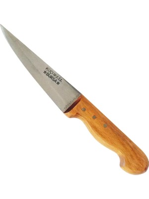 Belirtilmemiş Küçükata Bursa Kalın Sivri Kasap Bıçağı No:4, 20 cm - Ahşap Sap