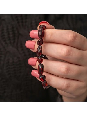 Inure Jewelry Yetişkin Damla Kehribar Bileklik