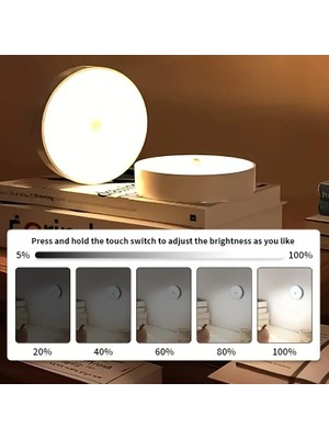 Hareket Sensörlü USB Şarjlı LED Işık Lamba (50001)