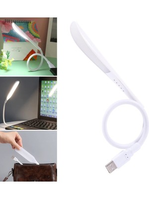 USB Girişli 14 Ledli 3 Kademeli Dokunmatik Masa/kitap Okuma Lambası Ledi Beyaz (50001)