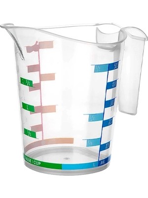 Belirtilmemiş Ölçü Kabı Dereceli Renkli 500ML