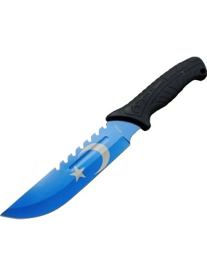 TeknoKapsül Ayyıldız MF033BL Bıçağı 31CM - Testere Detaylı Bıçak, Kılıflı, Plastik Sap