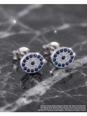 Begonia Accessories 925 Ayar Gümüş Rodyum Kaplama Zirkon Taşlı Minimal Halka ve Çivi Küpe Kadın Lüks Tasarım Şık Günlük Kullanım Gümüş Küpe ÇEŞITLERI-287-33