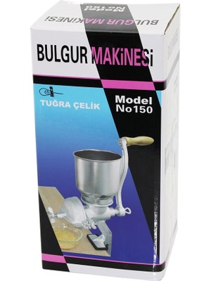 Belirtilmemiş Tuğra Çelik Bulgur Tahıl Öğütme Makinesi Kollu Öğütücü Mengeneli