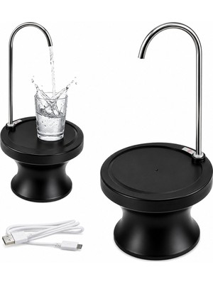 TeknoKapsül USB Şarjli - Otomati̇k Damacana Su Pompasi - Stand 360° Başlik NRX-4337 (5643)