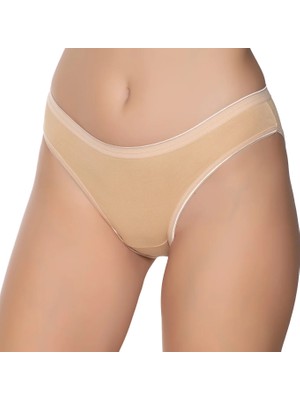 Gümüş 6051 12'li Kadın Likralı Ince Bel Iz Yapmaz Bikini