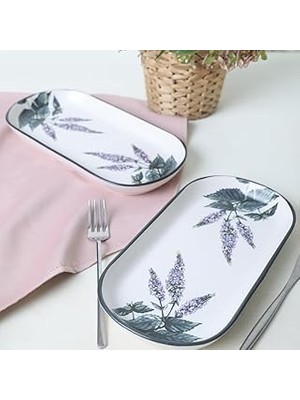 Starseven Keramika Çiçek Bahçesi Noyan Kayık Tabak 28 cm 2 Adet 18939
