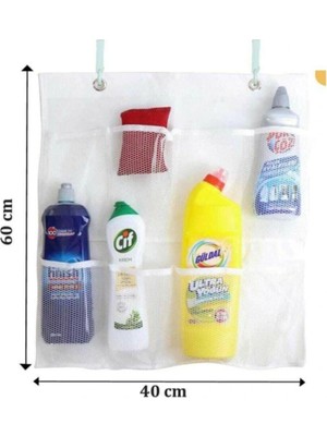 Belirtilmemiş 8 Cepli Askılı Mutfak Banyo Düzenleyici Askılı File Organizer