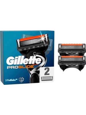 Gillette Fusion Proglide 5 Bıçaklı Tıraş Ürünü 2'li Paket Hassas Cilt Dostu Erkekler İçin