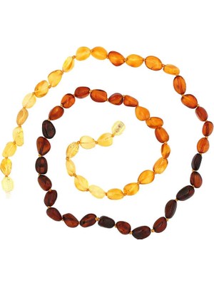 Inure Jewelry Yetişkin Damla Kehribar Kolye