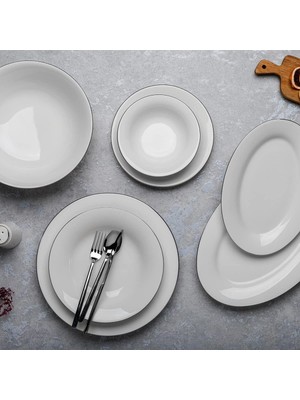 Starseven Aryıldız Capella Silver 30 Parça 6 Kişilik Yemek Takımı