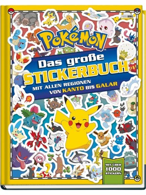 Starseven Pokémon: Das Große Stickerbuch Mit Allen Regionen Von Kanto Bis Galar: Mit Über 1000 Sickern