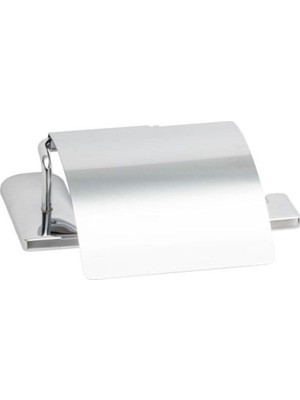 Starseven System Slımo Kapaklı Tuvalet Kağıtlığı Krom Renk 85X118X170 mm