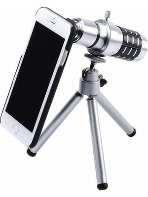 SHC4200 Iphone 5 5s - Iphone 4 4s Için Alüminyum 14X Optik Zoom Yakından Görüntü Çekme Dürbün