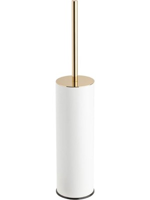 Starseven System Banyo Klozet Frıçası Beyaz-Gold Renk 424X84X84 mm Beyaz Tek Ebat BA4004 009 Al7-Gl