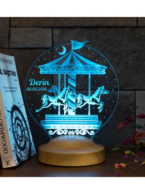 Starseven Yeni Yıl Hediyesi Kişiye Özel Atlı Karınca LED Lamba, Isimli Nostaljik Atlı Karınca Gece Lambası