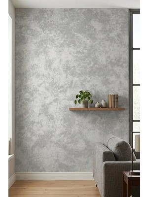 Bien Duvar Kağıtları Bien Exclusive 71-6 Soft Antrasit Gri Renk Düz Sade Kombin Görünüm Duvar Kağıdı 5 M²