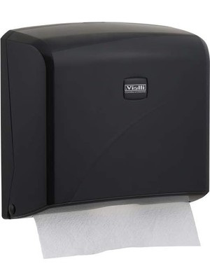 Starseven Vialli K2B Z Katlı Kağıt Havlu Dispenseri Siyah