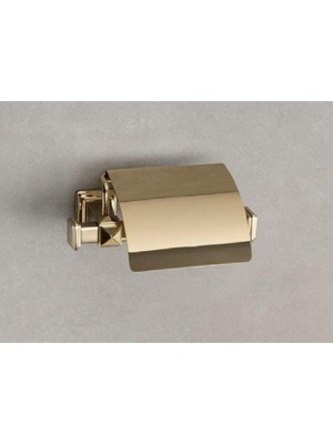 Starseven System Dorık Kapaklı Tuvalet Kağıtlığı Gold Renk 67X126X167 mm