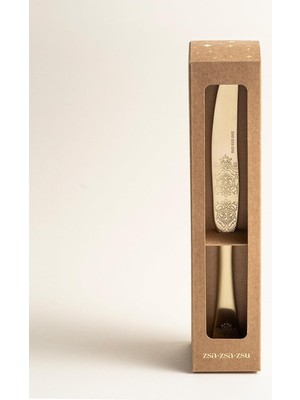 Starseven Dume Çelik Yemek Bıçağı 2X23X0.3 cm Mat Şampanya