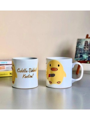 Starseven Giftmoda Cahille Sohbeti Kesen Civciv Tasarımlı Kupa