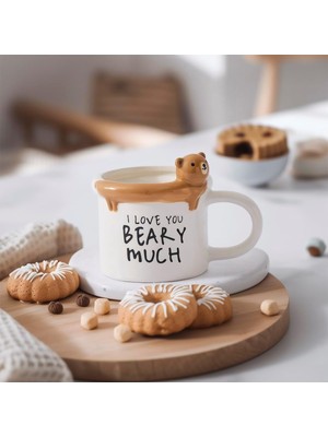 Starseven Aryıldız Mood Ayıcık Figürlü Kupa 315 ml