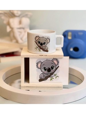 Starseven Giftmoda Sevimli Koala Tasarımlı Kutulu Kupa