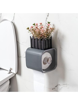 Starseven Porsima Yapışkanlı Banyo Tuvalet Kağıtlığı Wc Peçetelik Kağıtlık Tutucu Tuvalet Kağıt Organizeri (A