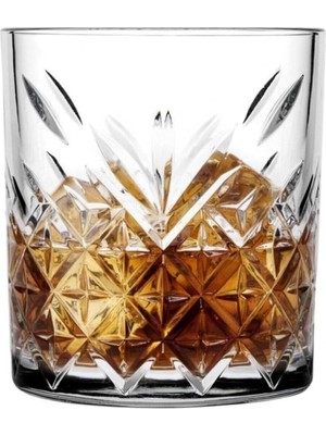 Starseven Paşabahçe 12 Adet Lüx Viski Bardağı Timeless Kristal Dekorlu Bardak Takımı
