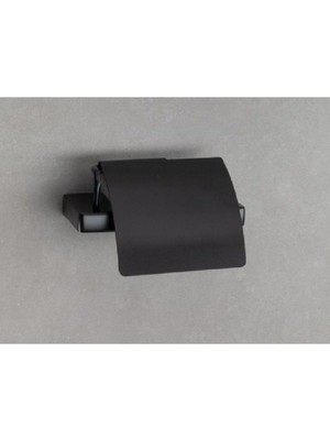 Starseven System Flat Kapaklı Tuvalet Kağıtlığı Siyah Renk 90X95X151 mm