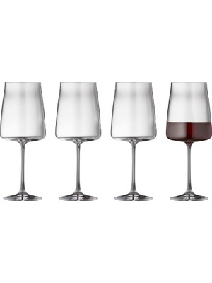 Starseven Lyngby Glas Zero Kırmızı Şarap Kadehi 4 Adet 54 cl