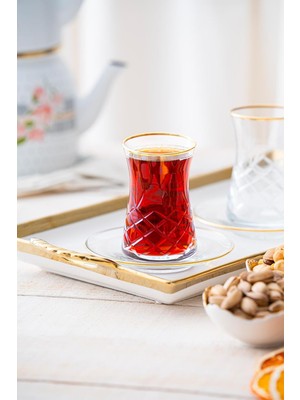 Starseven Acar Roland Gold 12 Parça Çay Seti HMS-06750