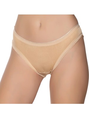 Gümüş 6056 12'li Kadın Likralı Fırfır Paça Bikini