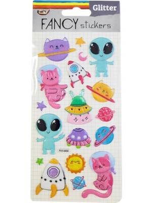 SHC4200 Glitter Sticker Uzay