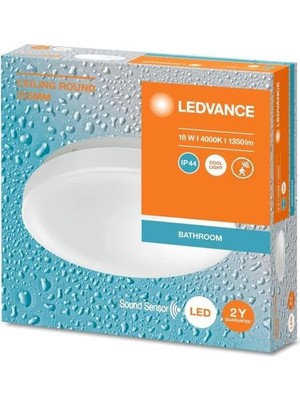 Starseven Ledvance 18W Ses Sensörlü LED Plafonyer 4000K Gün Işığı 25,5 cm Tavan Armatür