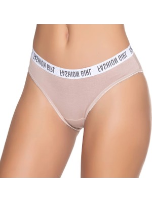 Gümüş 606212'LI Kadın Likralı Kemerli Lastik "fashion Girl" Bikini