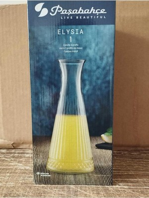 Starseven Paşabahçe Elysia Karaf Limonata Şişesi Vazo Şişe Sürahi 940 cc Kapaksız