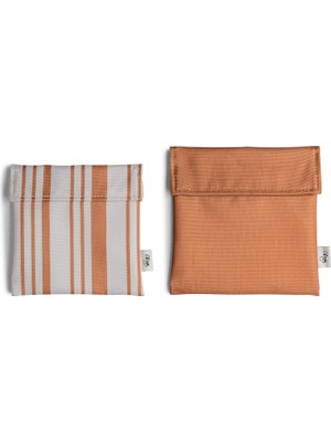 Starseven Citron Tekrar Kullanılabilir Sandviç Çantası 2'li Set - Caramel 1060209